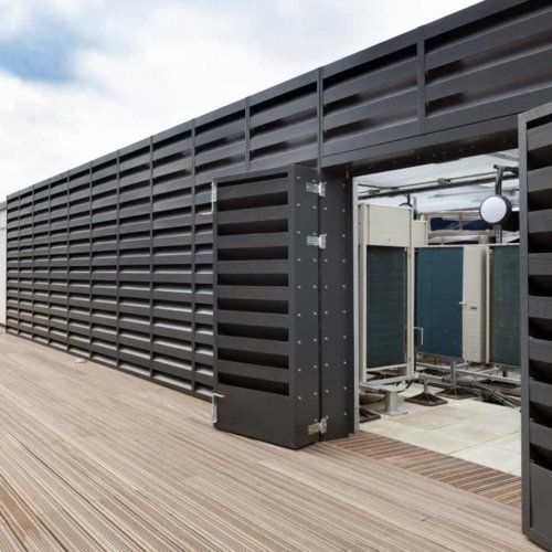 Acoustical louvers for noise control / acoustic louver panels