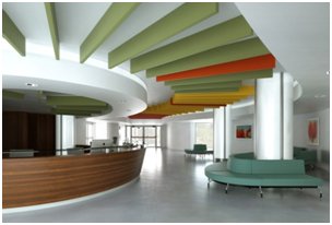 Acoustic hanging clouds | Ceiling noise control