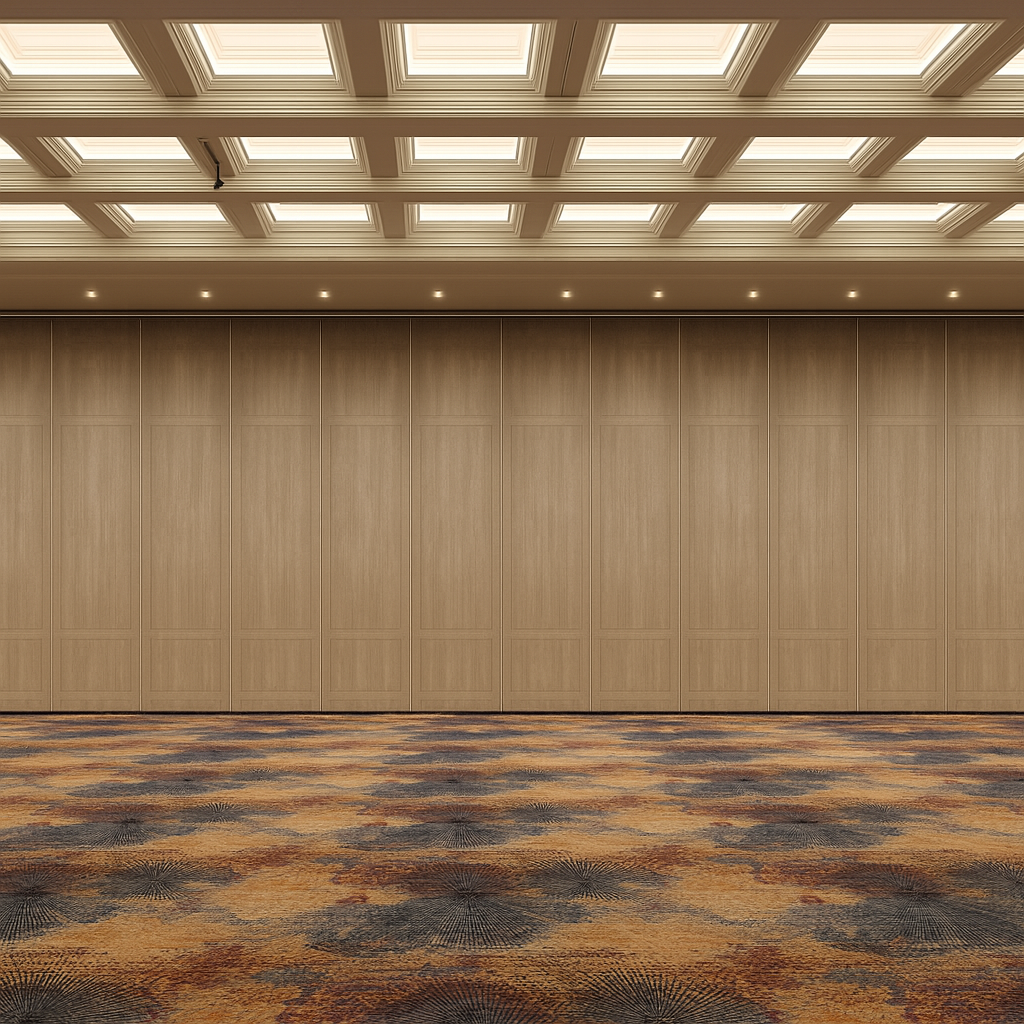 Hyatt Sliding partition1jpg Sliding partitions at Hyatt Goa by Somnandi Industries | Banquet hall & sliding partition manufacturer in India
