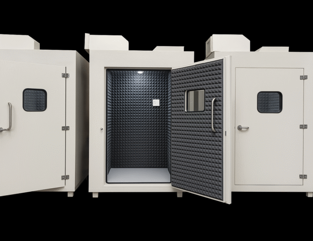 Noise Test Chamber for mobile testing, Anechoic chamber manufacturer in India. NVH Test Chamber