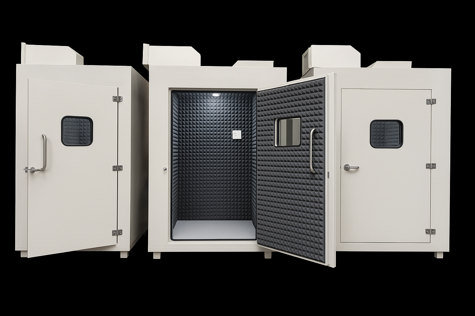 Noise Test Chamber for mobile testing, Anechoic chamber manufacturer in India. NVH Test Chamber