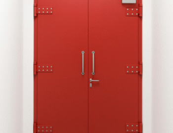 Red Colour Blast Resistant Doors