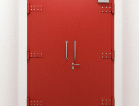 Red Colour Blast Resistant Doors
