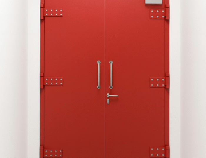 Red Colour Blast Resistant Doors