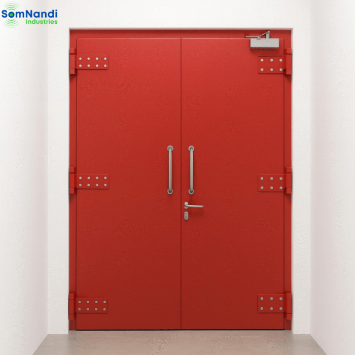 Red Colour Blast Resistant Doors