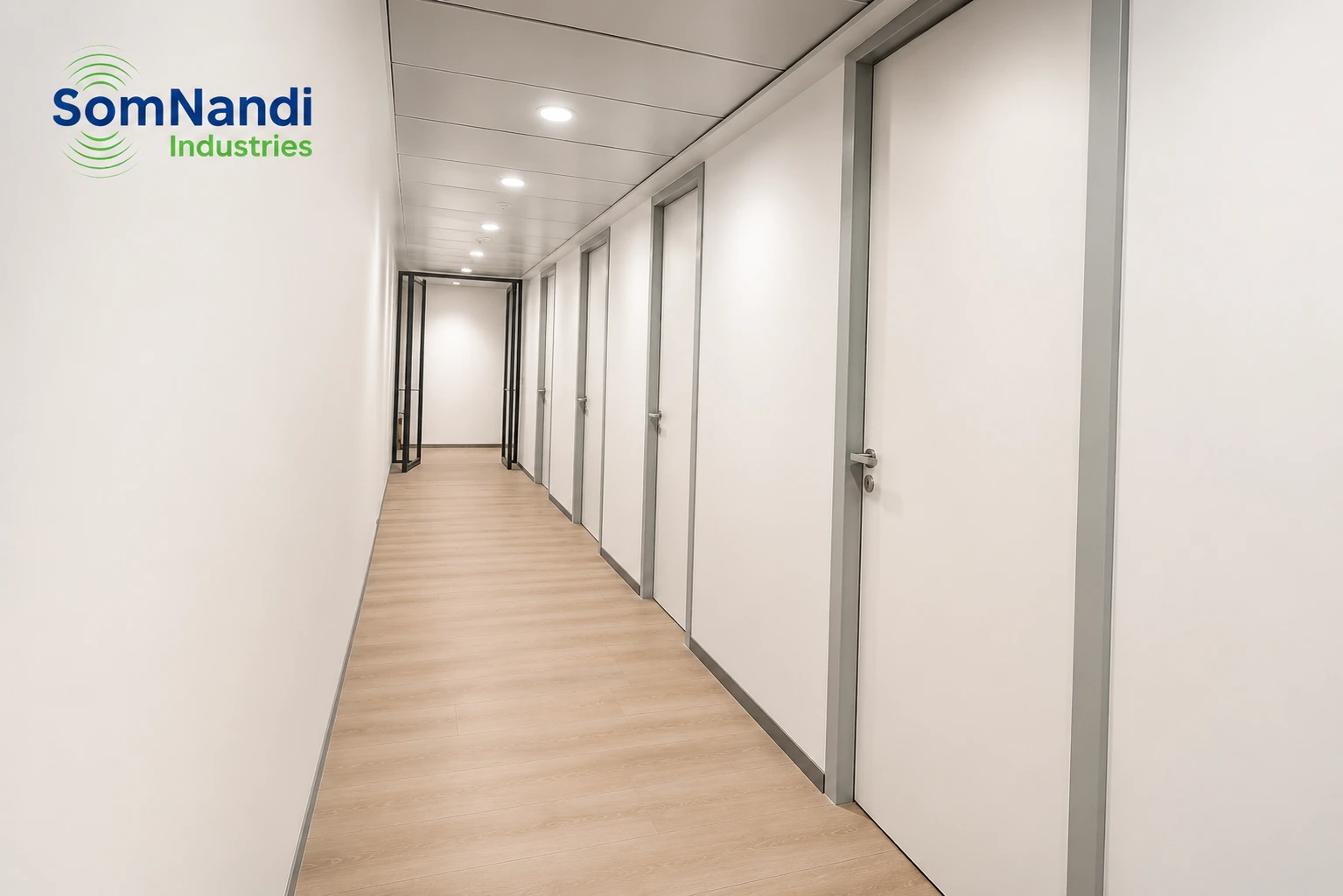 Expertly Crafted Wooden Acoustic Doors for Superior Sound Insulation in Mumbai 1 wooden acoustic doors, acoustic doors Mumbai, sound insulation doors, soundproof wooden doors, acoustic door manufacturer Mumbai, noise reduction doors, SomNandi Industries, acoustic wooden door supplier India