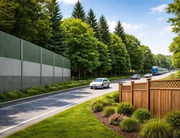 Noise Barriers vs Trees & Fences