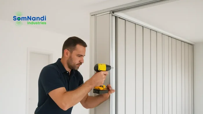 Installing Sliding Folding Partition