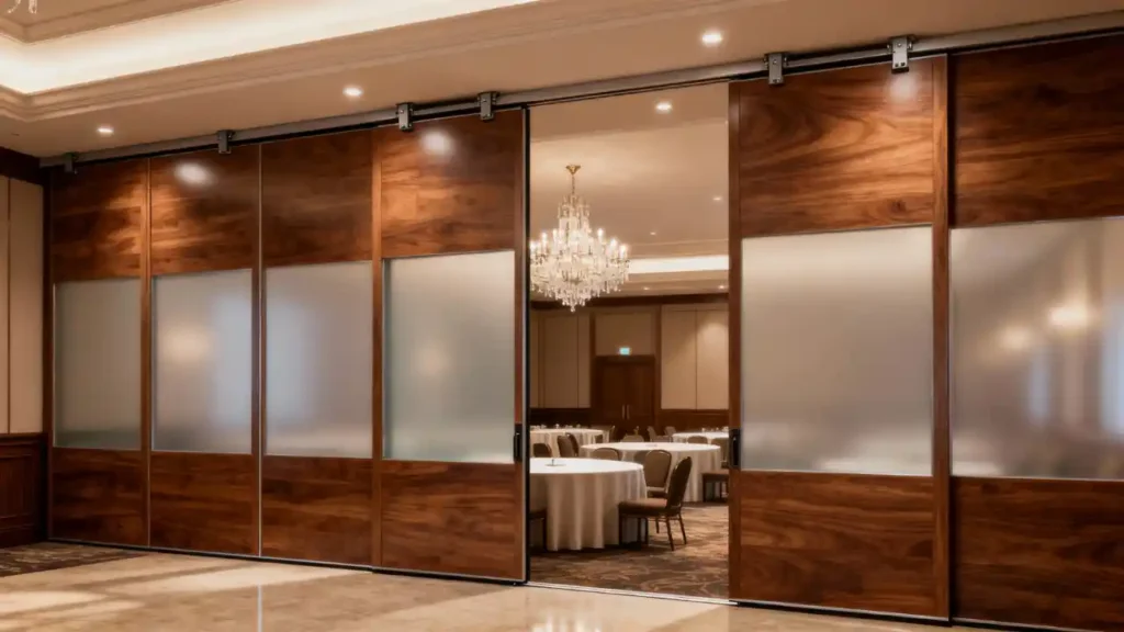 Sliding Partition Manufacturer, Movable Partitions, Commercial Sliding Partitions, Banquet Hall Sliding Partition, Acoustic partitions, Sliding partition