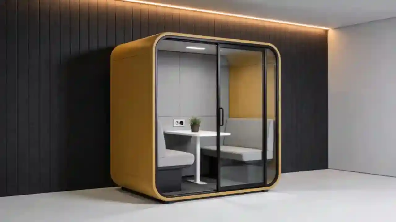 Soundproof Office Pods, Office Pod Enclosures, acoustic pods, meeting pods
