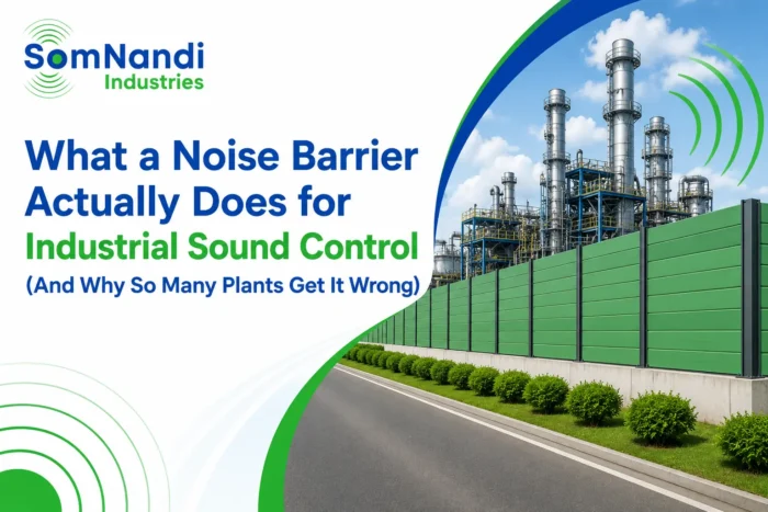 What a Noise Barrier Actually Does for Industrial Sound Control (And Why So Many Plants Get It Wrong) 1 Noise Barrier Manufacturer in India, Noise Barrier, Soundproof barriers for roads and railways