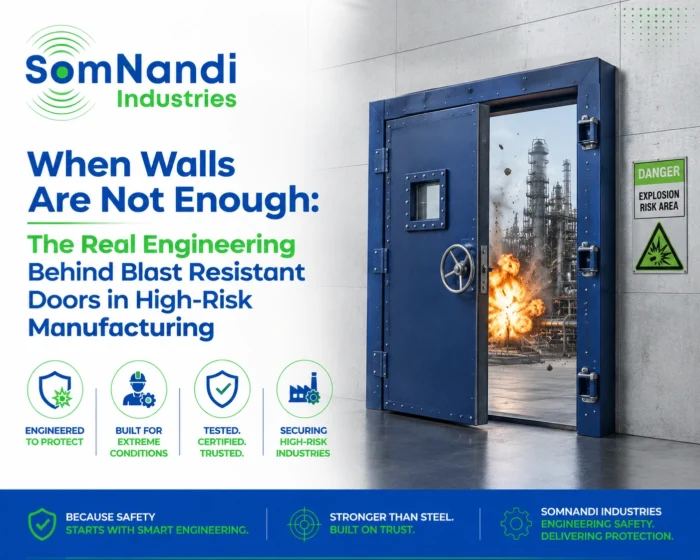 When Walls Are Not Enough: The Real Engineering Behind Blast Resistant Doors in High-Risk Manufacturing 2 Blast Resistant Enclosure, Blast proof Enclosure, Blast Resistant Enclosure Manufacturer