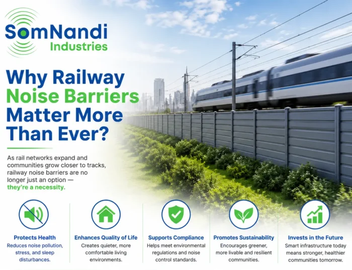 Why Railway Noise Barriers Are a Public Health 10 Noise Barrier Manufacturer in India, Noise Barrier, Soundproof barriers for roads and railways