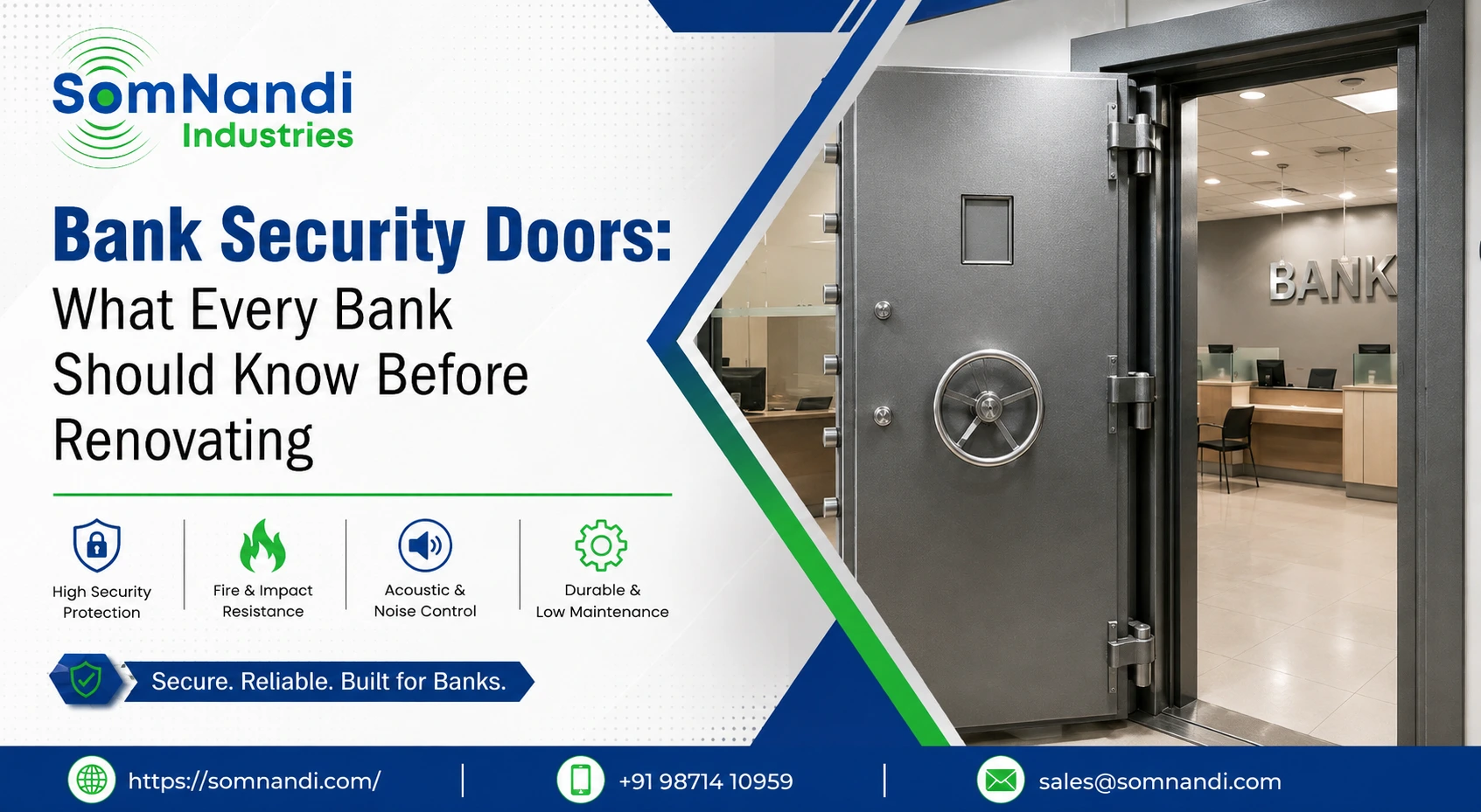 Bank Security Doors: What Every Bank Should Know Before Renovating 1 Bank Security Doors: What Every Bank Should Know Before Renovating