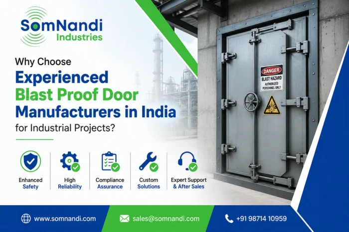 blast proof door manufacturers, blast proof doors India, industrial blast doors, blast resistant door manufacturer, blast door supplier India, SomNandi Industries